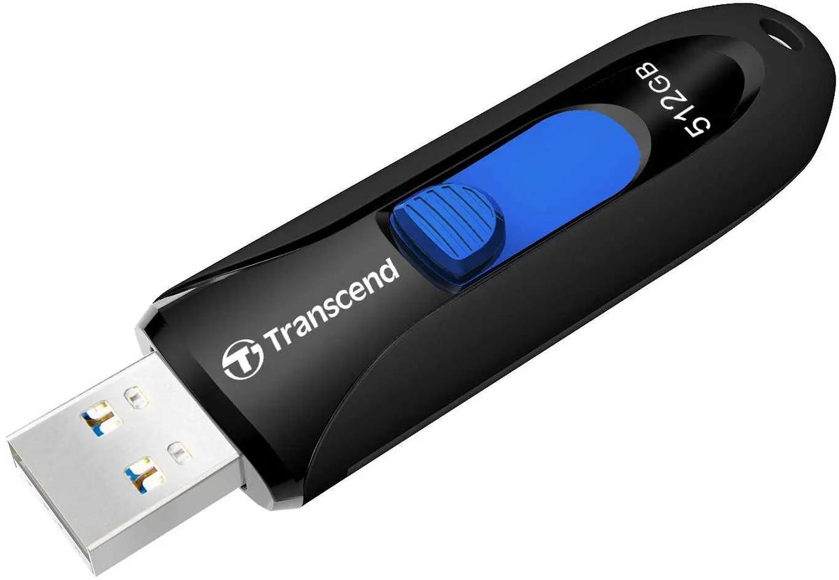 Флешка USB Transcend Jetflash 790 512ГБ, USB3.0, черный [ts512gjf790k]